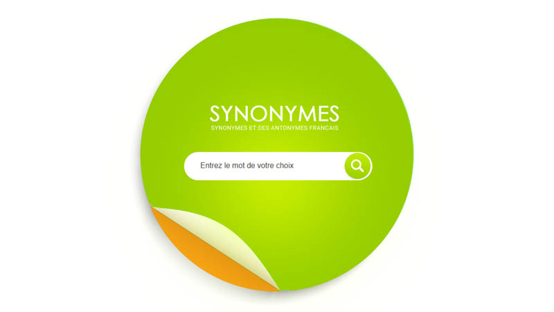 Aperçu du service Synonymes.com